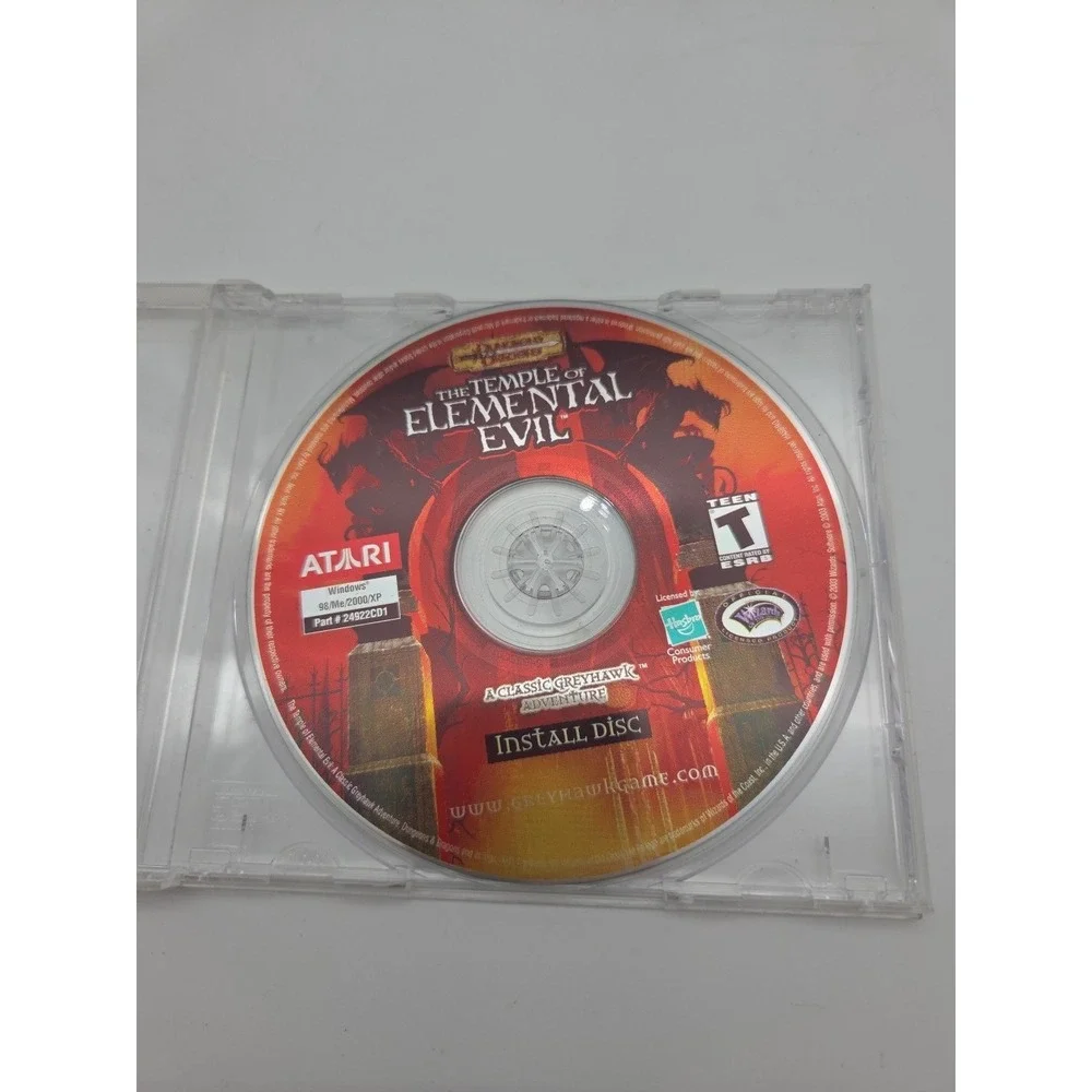 The Temple of Elemental Evil PC Game ATARI Dungeons & Dragons Install Disc Only